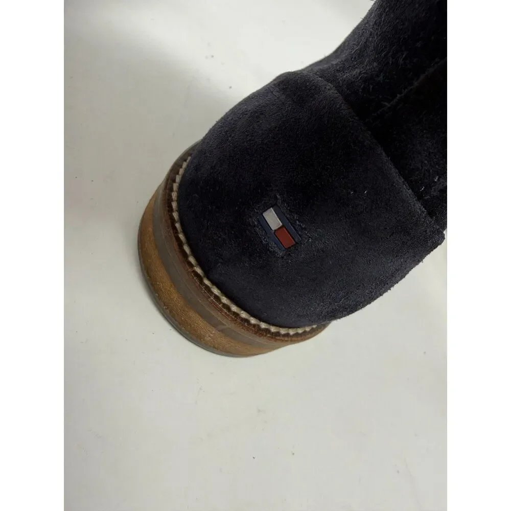 Tommy Hilfiger Mens booties Size 10 Chukka Boot Blue Suede